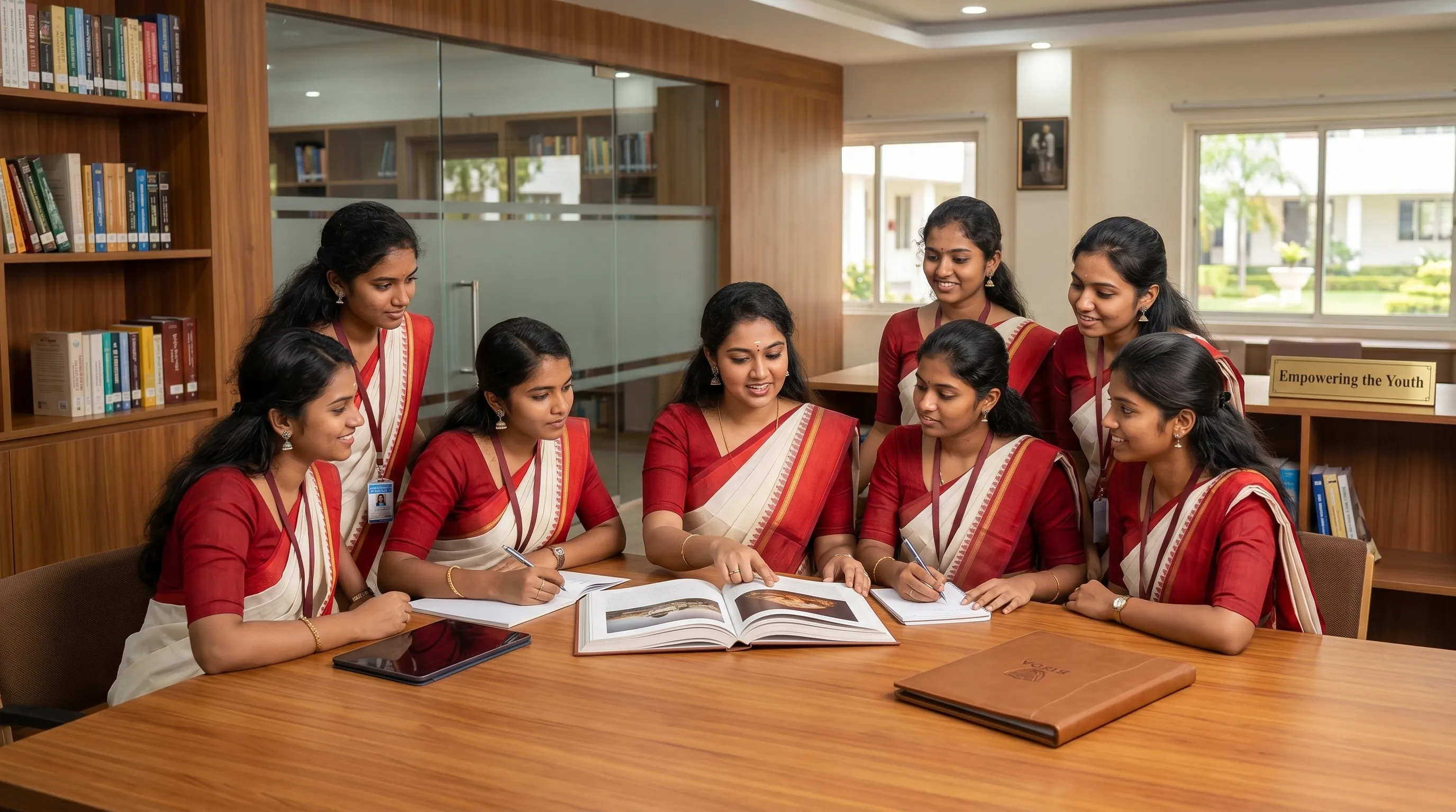 Students reflecting the college vision of educational growth