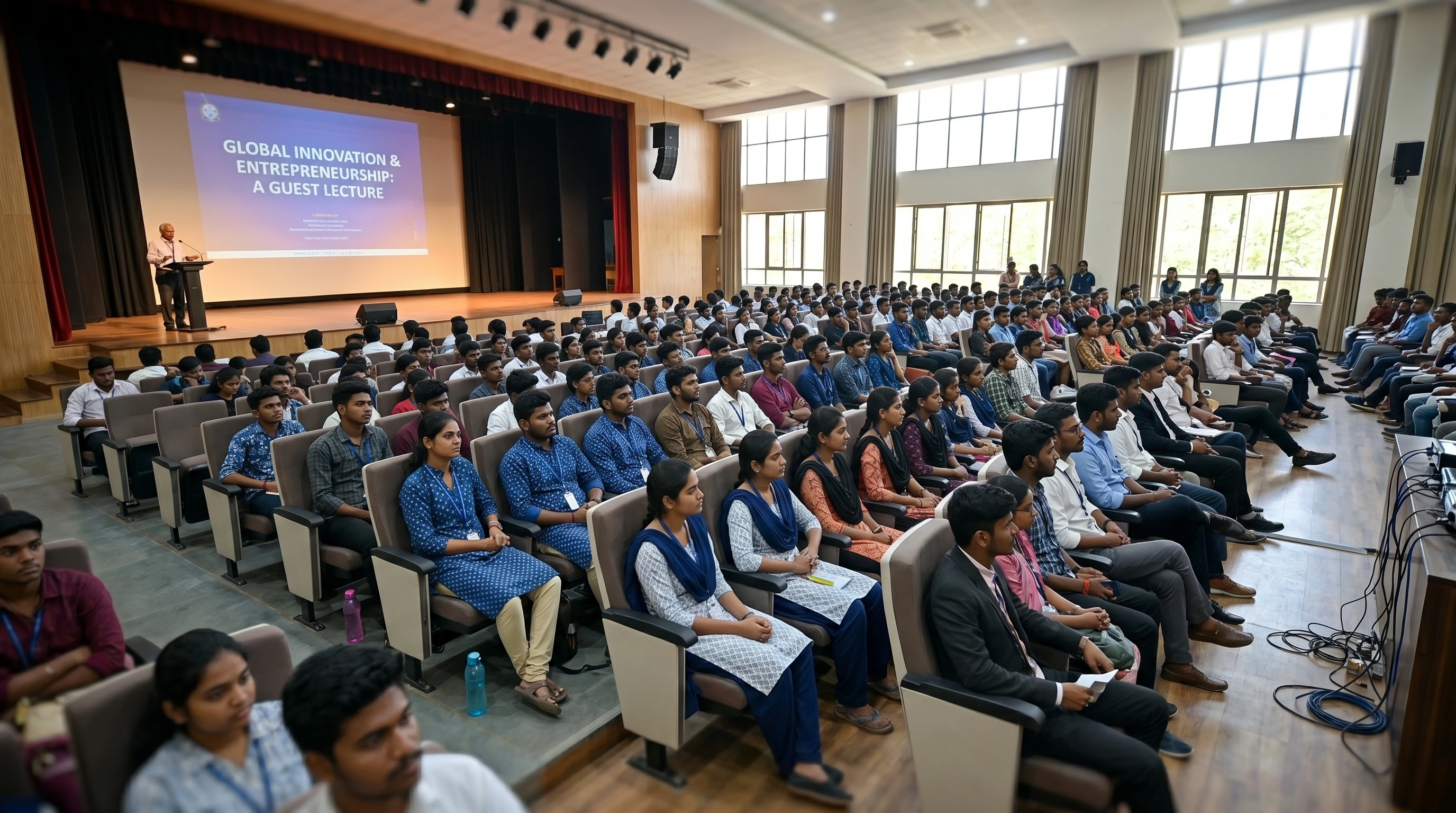 Seminar hall audience