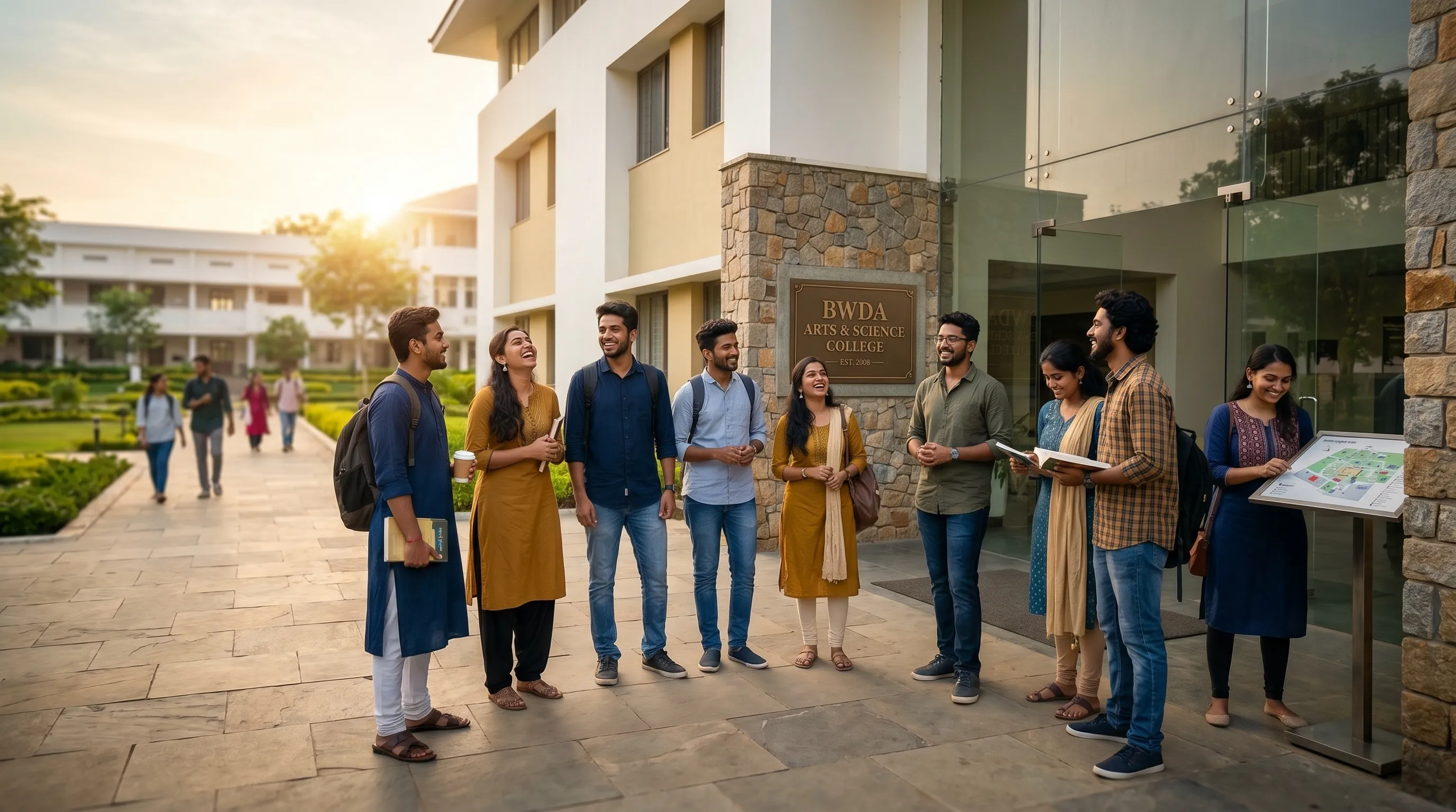 Students following campus discipline and shared standards