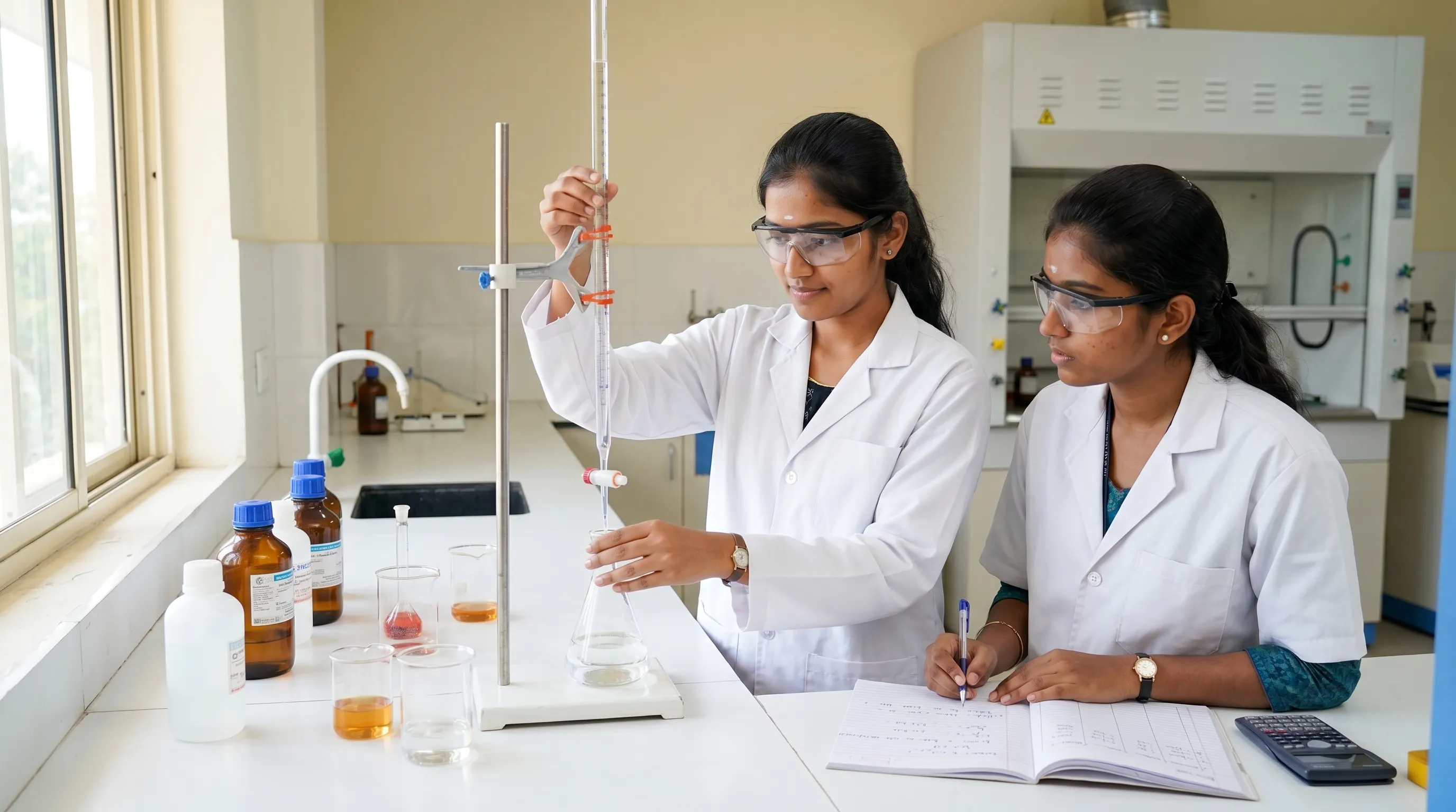 Chemistry department core focus practical session