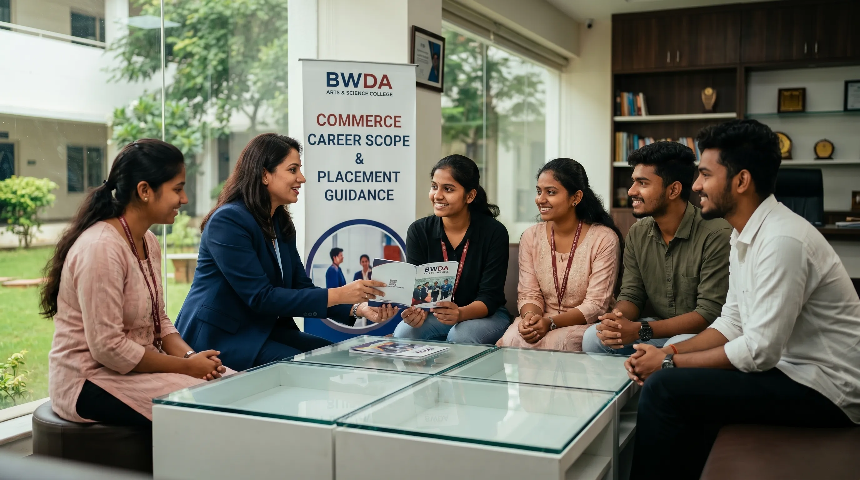 Commerce department classroom session at BWDA