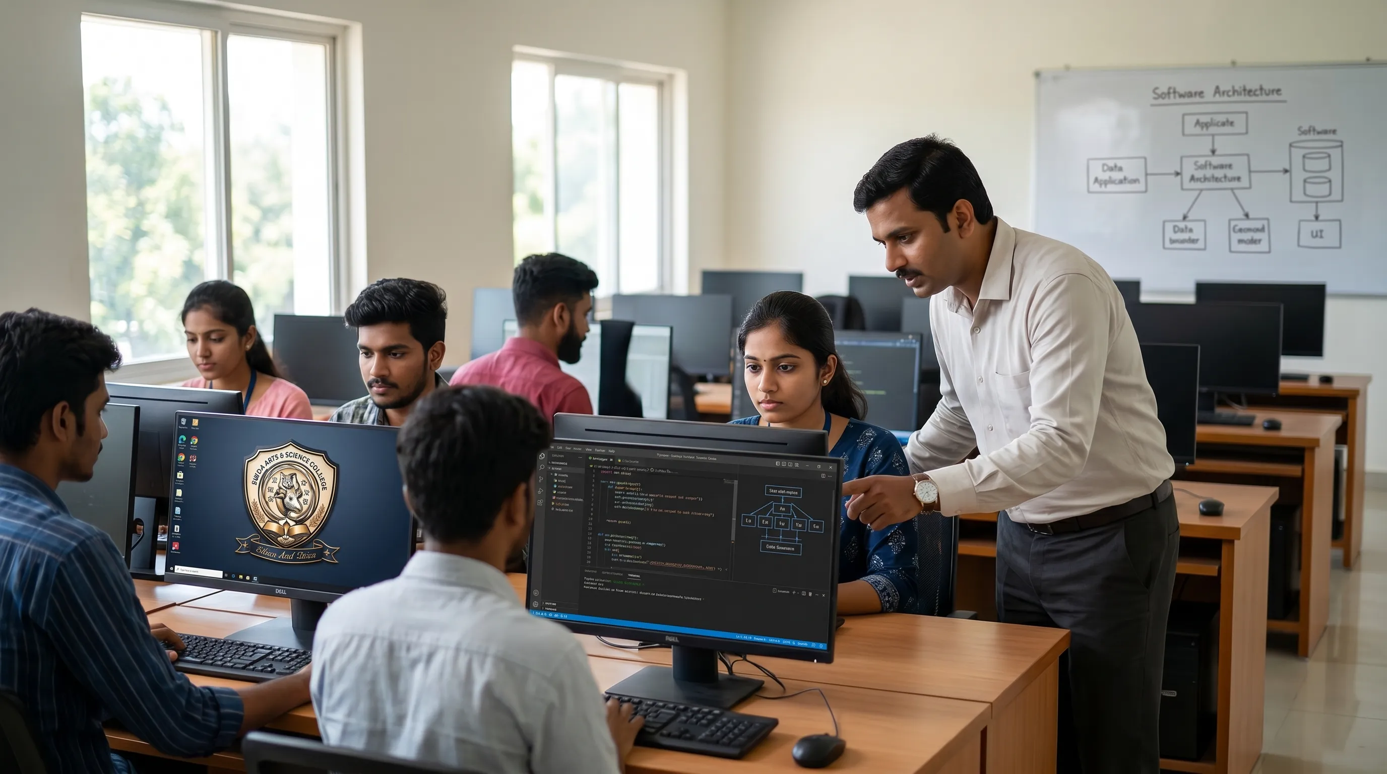 Computer training session in the BWDA lab