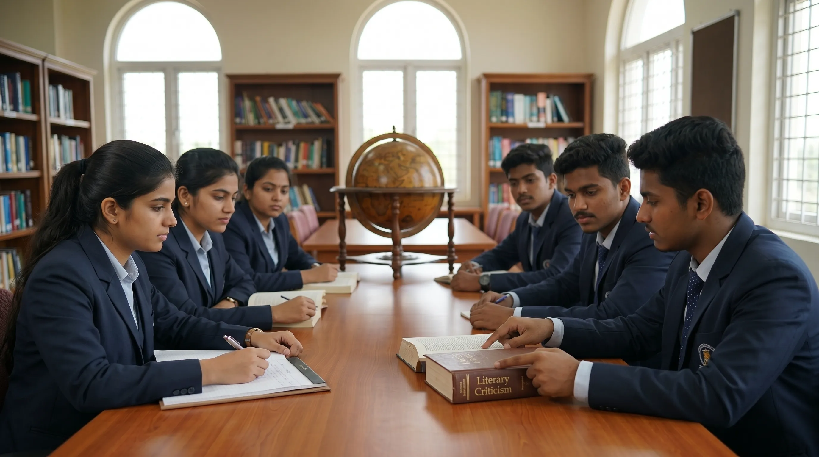 Students in the English department progressing through higher study preparation