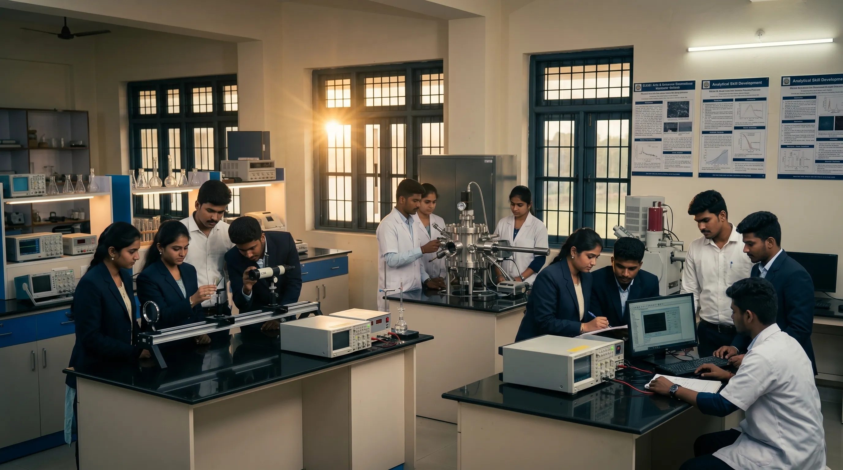 Physics department core lab activity at BWDA