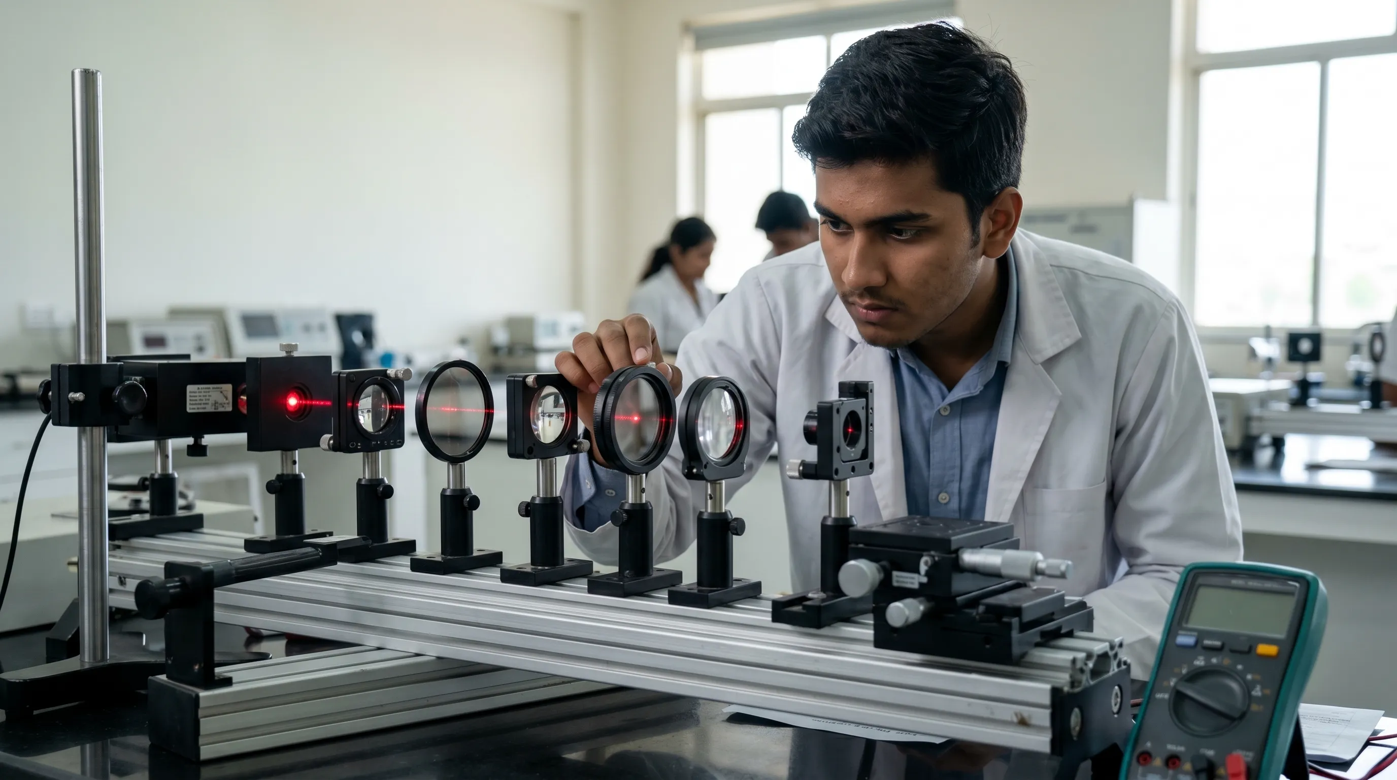 Physics students progressing through laboratory-based study