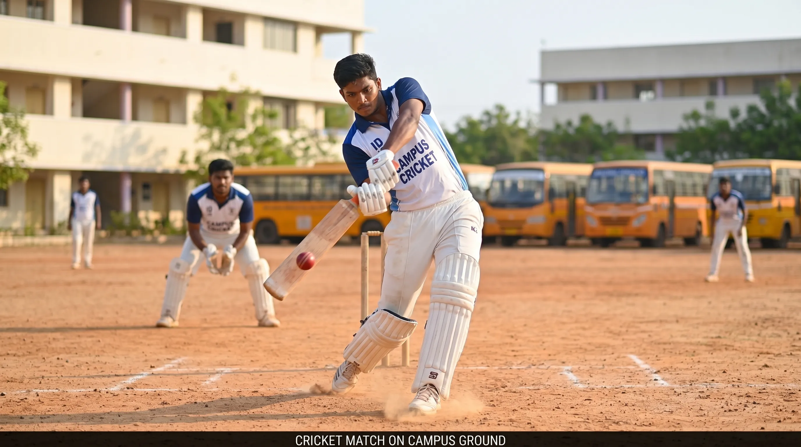 Cricket match on BWDA sports ground